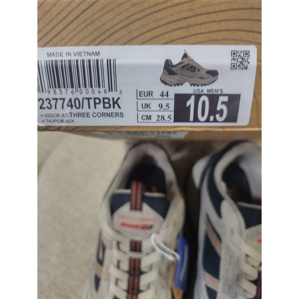 Skechers Vigor AT Three Corners Mens 10.5 Wide Taupe Black Trail Shoes - Picture 7 of 7
